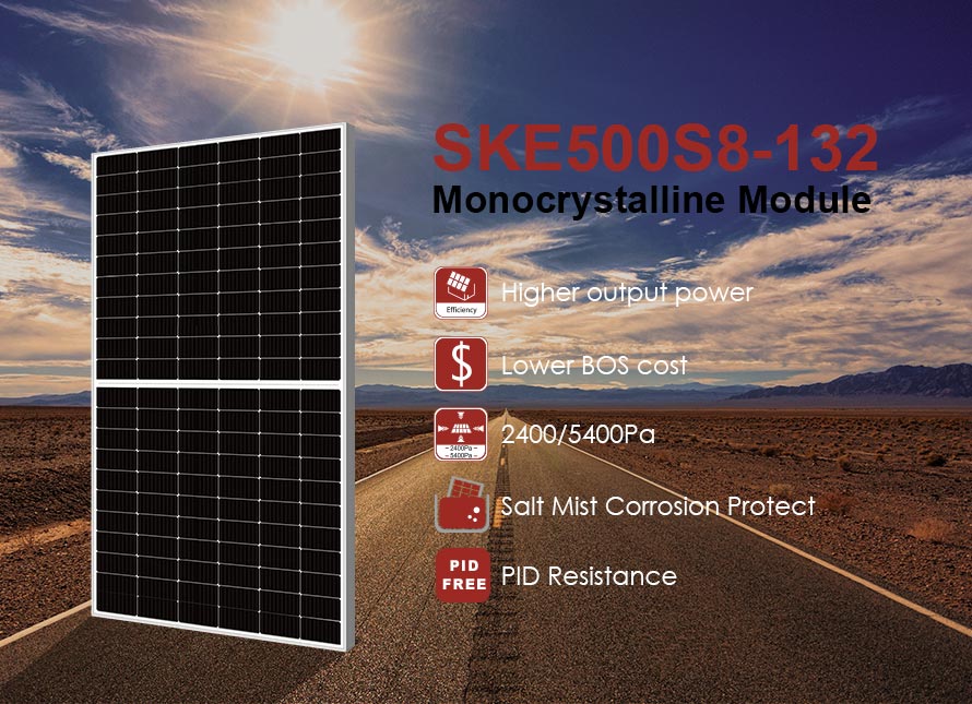 182mm 500W MBB half-cell PV module 182mm 500W MBB half-cell PV module