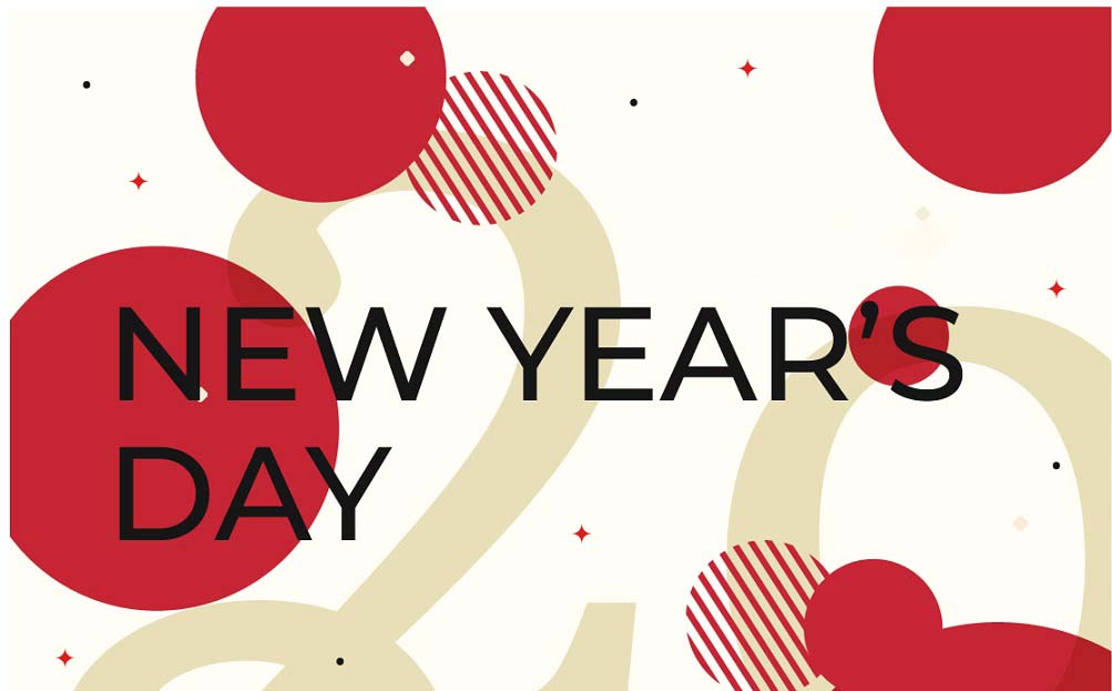 Vakantiemededeling voor nieuwjaarsdag
    