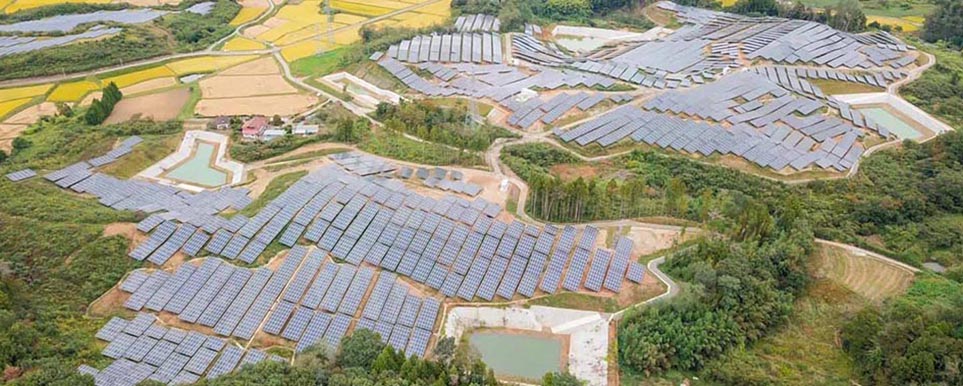  60 MW  SUIMEI zonne-energiesysteemproject in Japan 2020 